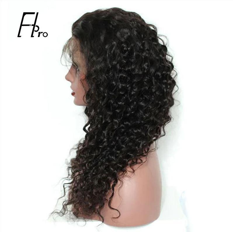 Pre Plucked 360 Lace Frontal Wig With Baby Hair Deep Wave Virgin Hair Wigs